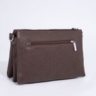 Сумка женская на молнии, цвет коричневый - фото 53822125