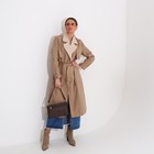 Сумка женская на молнии, цвет коричневый - фото 53822131