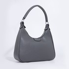 Сумка-багет на молнии, цвет серый - фото 21927709