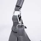 Сумка-багет на молнии, цвет серый - фото 21927712