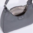 Сумка-багет на молнии, цвет серый - фото 21927713