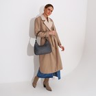 Сумка-багет на молнии, цвет серый - фото 21927714