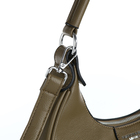 Сумка-багет на молнии, цвет хаки - фото 24316328