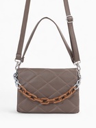 Сумка женская мессенджер на магните, 26×5×18 см, серая - фото 24566552