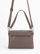 Сумка женская мессенджер на магните, 26×5×18 см, серая - фото 21927727