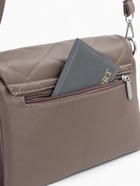 Сумка женская мессенджер на магните, 26×5×18 см, серая - фото 21927728