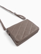 Сумка женская мессенджер на магните, 26×5×18 см, серая - фото 21927729