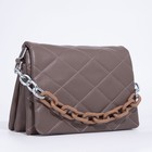 Сумка женская на клапане, цвет пудра - фото 21927733