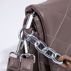 Сумка женская на клапане, цвет пудра - фото 21927736