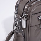 Сумка женская на молнии, цвет хаки - фото 61892709