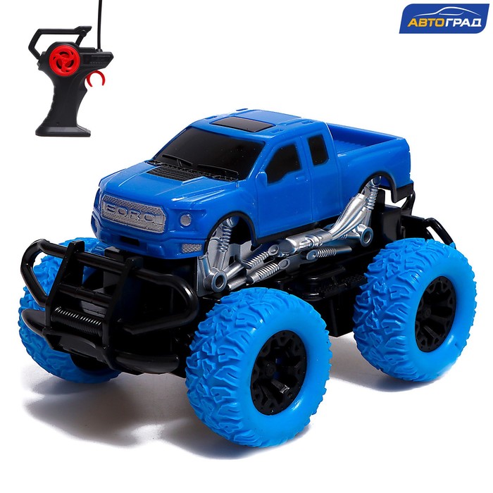 Джип радиоуправляемый Truck, масштаб 1:20, работает от аккумулятора, цвет синий - Фото 1