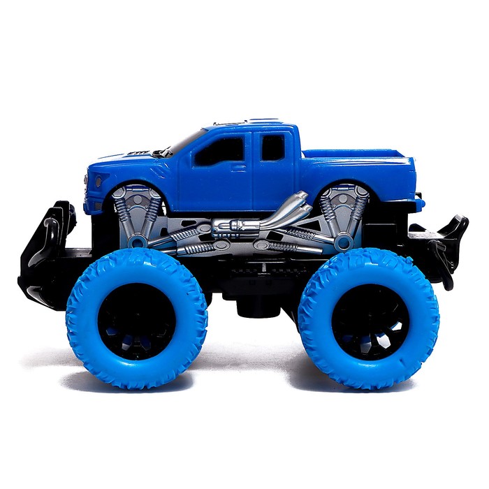 Джип радиоуправляемый Truck, масштаб 1:20, работает от аккумулятора, цвет синий 58845