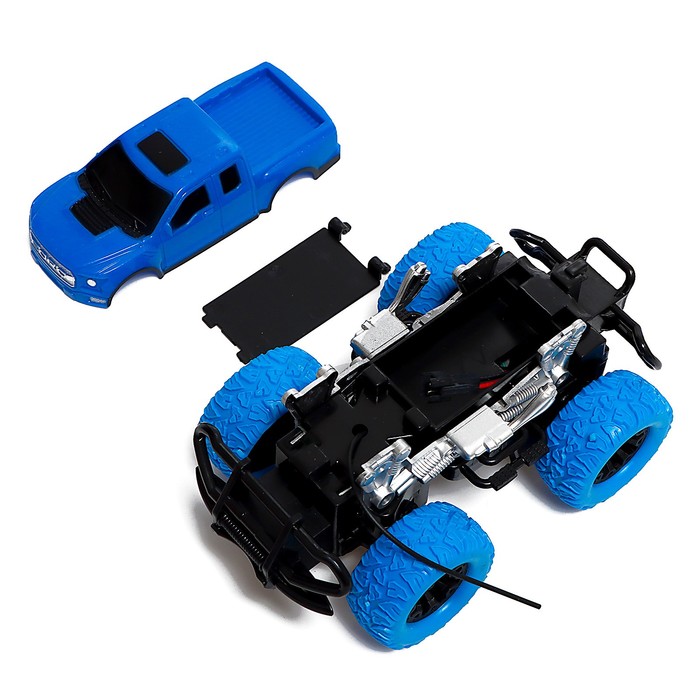 Джип радиоуправляемый Truck, масштаб 1:20, работает от аккумулятора, цвет синий 58845