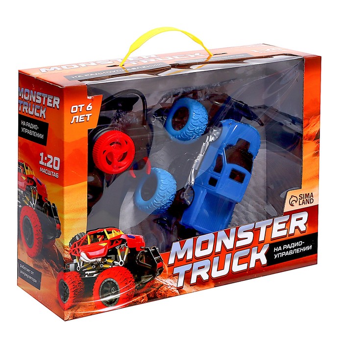 Джип радиоуправляемый Truck, масштаб 1:20, работает от аккумулятора, цвет синий 58845