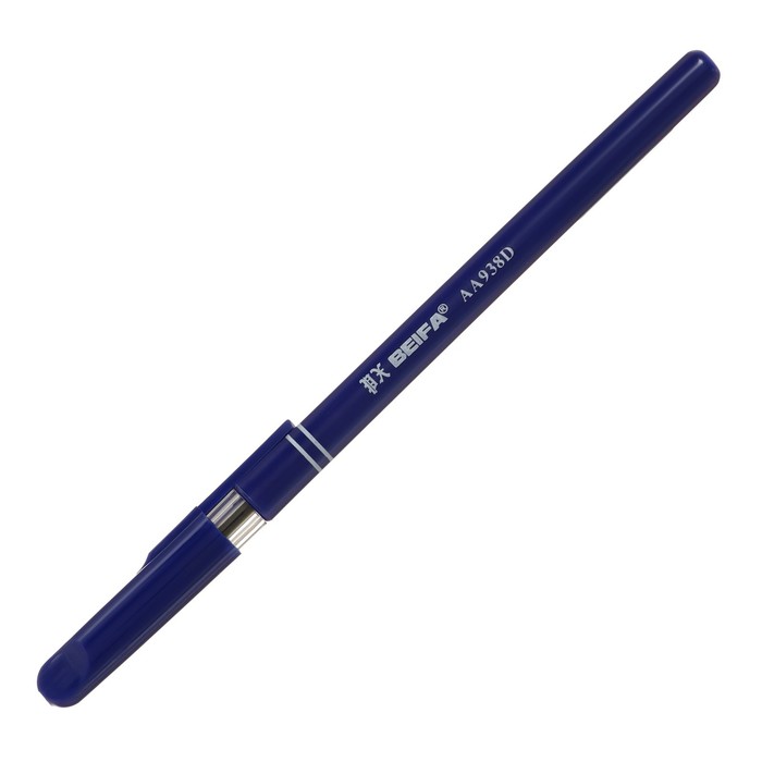 Ручка шариковая Beifa, узел 0.7, чернила синие, синий пластиковый корпус - Фото 1