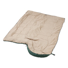 Спальный мешок, туристический, 220 х 75 см, до -20 градусов, 700 г/м2, цвет  темно зеленый - Фото 3