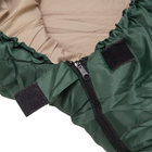 Спальный мешок, туристический, 220 х 75 см, до -20 градусов, 700 г/м2, цвет  темно зеленый - Фото 5
