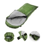 Спальный мешок, туристический, 220 х 75 см, до -20 градусов, 700 г/м2, цвет оливковый - Фото 2