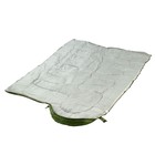 Спальный мешок, туристический, 220 х 75 см, до -20 градусов, 700 г/м2, цвет оливковый - Фото 3