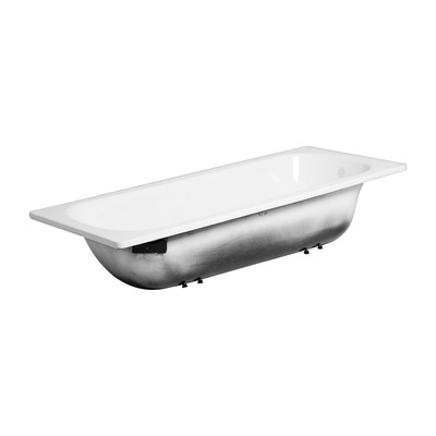 Ванна стальная Ligeya 170×70, эмалированная, без каркаса, с бортом