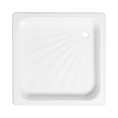 Поддон душевой стальной Ligeya, эмалированный, 900×900×150 мм, без сифона