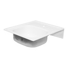 Мойка кухонная стальная "Сантэкс", 500 х 600 х 160 мм, эмалированная, с кронштейнами 9397725 - фото 16369565