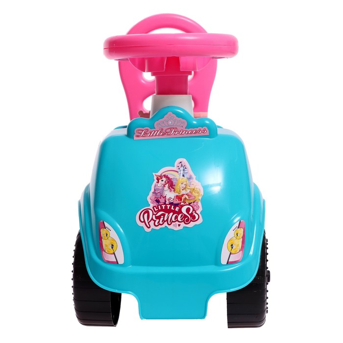 Машина-каталка Selena «Принцесса», с клаксоном, цвет аква 58868