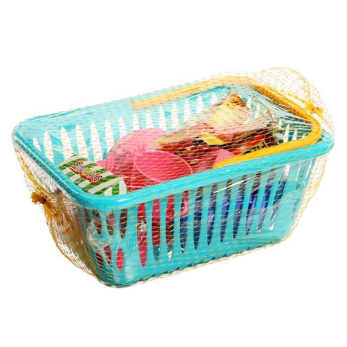 Набор посуды в корзинке, 19 предметов, МИКС 58873