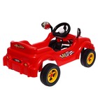Машина-каталка педальная Cool Riders, с клаксоном, цвет красный - Фото 3