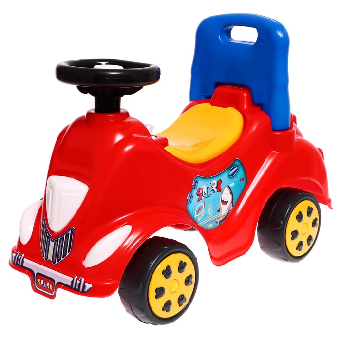 Машина-каталка Cool Riders, с клаксоном, цвет красный