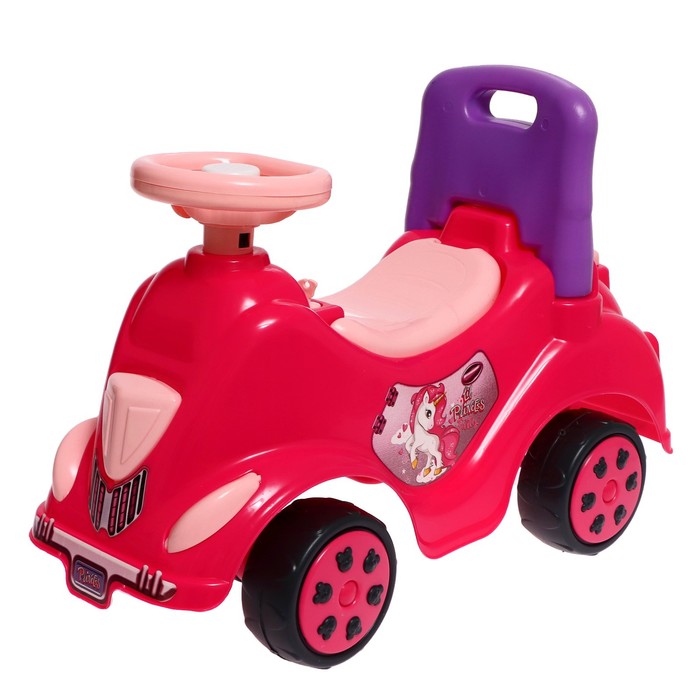 Машина-каталка Cool Riders «Принцесса», с клаксоном, цвет розовый