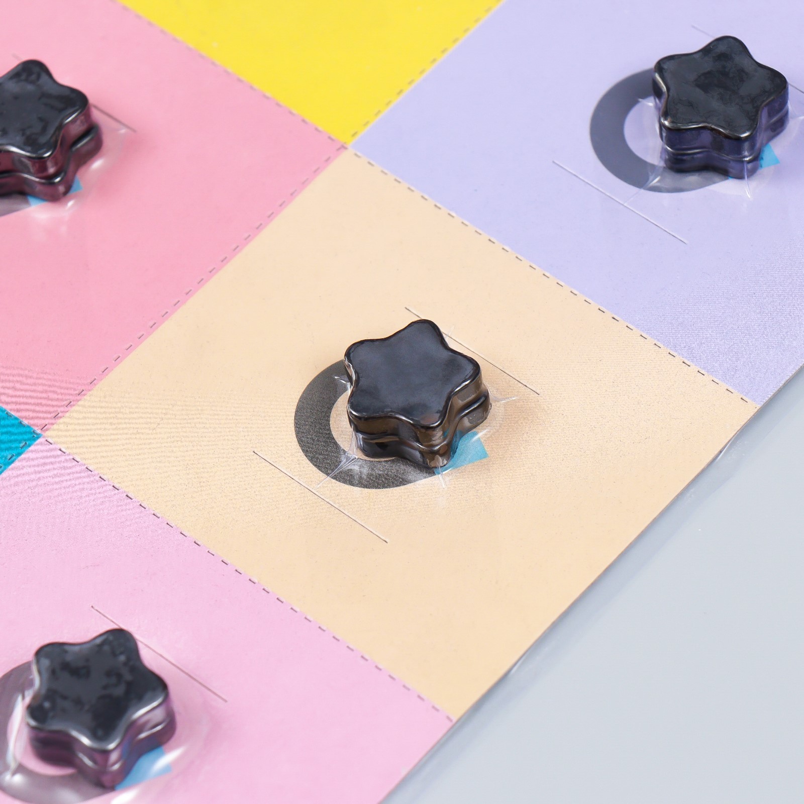 Магнит чёрный "Звезда" 0,5х2х2 см набор 2 шт (9160743) - Купить по цене ...