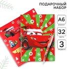 Подарочный набор канцелярии «С новым годом», блокнот А6, ручка, наклейки, «Машинки» - Фото 1