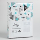 Постельное бельё "LoveLife" 1.5 сп Geometry 147*210,150*215,70*70-1 шт,100% хлопок,бязь 120г/м2 - фото 21928656