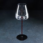 Бокал из стекла для вина Magistro «Амьен», 550 мл, 10×27,5 см, цвет красный - фото 4602220