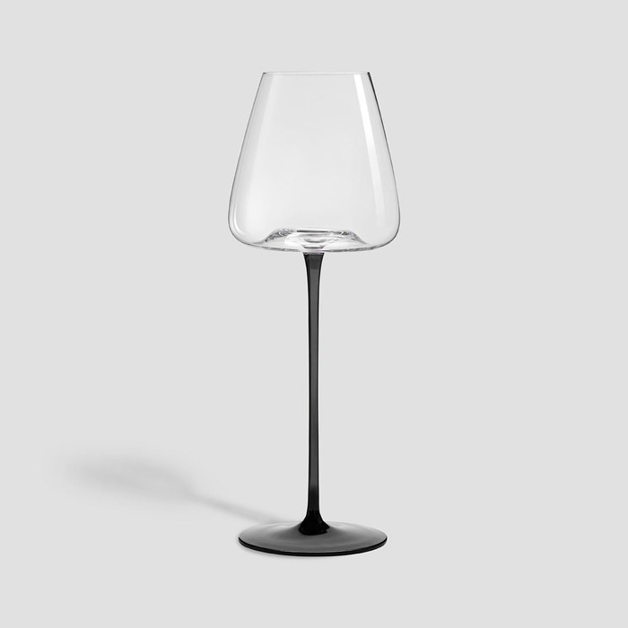 Бокал из стекла для вина Magistro «Амьен», 700 мл, 11,5×25 см, цвет чёрный