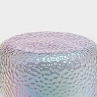 Кружка стеклянная с крышкой и ложкой Magistro «Диамант», 450 мл, цвет перламутровый - Фото 8