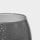 Кружка Magistro «Диамант», 450 мл, с крышкой и ложкой, стекло, серая - Фото 5