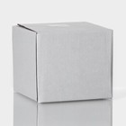 Кружка Magistro «Диамант», 450 мл, с крышкой и ложкой, стекло, серая - Фото 10