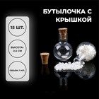 Основа для творчества и декора «Бутылочка с крышкой», набор 15 шт., 1 мл, размер 1 шт. — 1,8 × 1.8 × 2,5 см 9159627 - фото 10136817