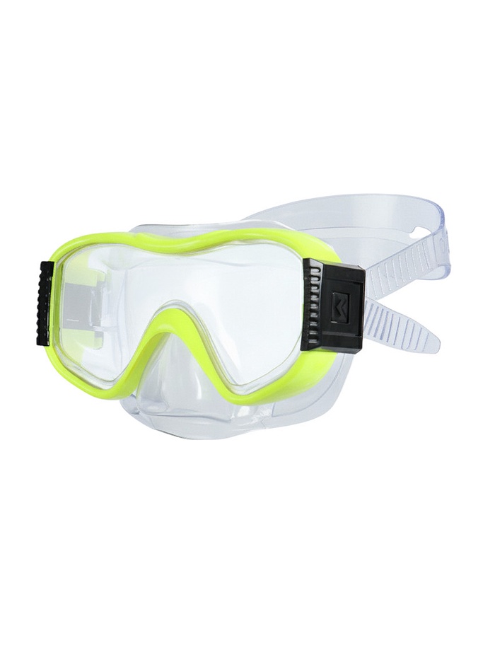 Маска для плавания детская ONLYTOP, цвет жёлтый - Фото 1