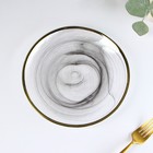 Тарелка стеклянная десертная «Дымка», d=21 см - Фото 1