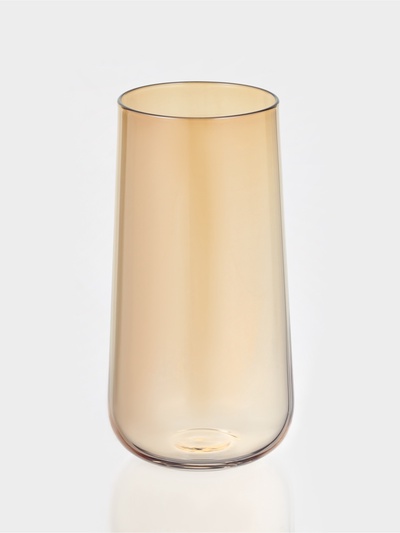 Стакан «Генуя», 500 мл, 7.5×15 см, стекло, золотистый