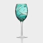 Бокал стеклянный «Эмеральд», 350 мл, 8,5×22 см, цвет бирюзовый - фото 280907261