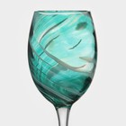Бокал из стекла «Эмеральд», 350 мл, 8,5×22 см, цвет бирюзовый - Фото 2