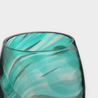 Бокал из стекла «Эмеральд», 350 мл, 8,5×22 см, цвет бирюзовый - Фото 4