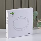 Поднос Fairyshine, 24×3 см, с золотой отводкой, стекло, прозрачный - Фото 5