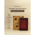 Обложка для паспорта, цвет бордовый - фото 10137967