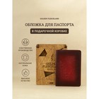 Обложка для паспорта, цвет бордовый - фото 10137979