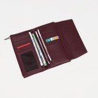 Кошелёк женский на магнитах, цвет бордовый - фото 21929725